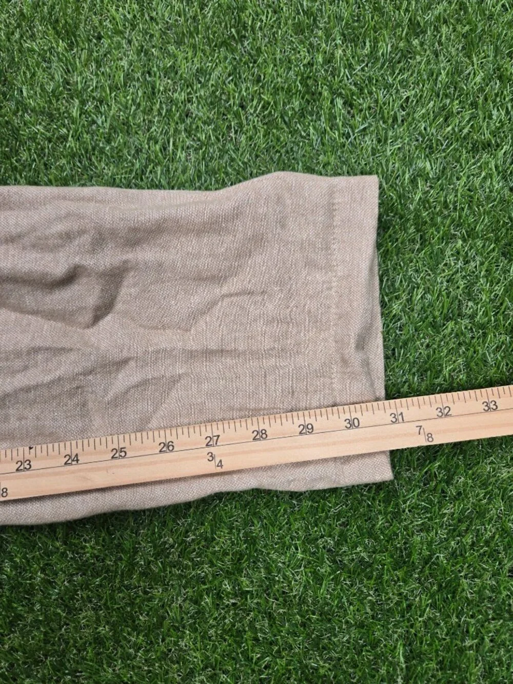 Banana Republic Linen Blend Pants Mens 35x34 FITS 34x31 Athletic Fit Drawstring